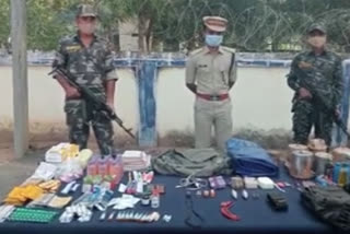 Malkangiri police unearth Maoist explosive Dump at AOB