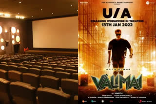 valimai update  seating arrangements in theaters  valimai movie postpond  valimai movie will postpond due to seating arrangements in theaters  valimai movie release date  வலிமை அப்டேட்  கரோனா கட்டுப்பாடுகள்  வலிமை படம் ரிலீஸ் தேதி  ஒமைக்ரான் பரவல்  திரையரங்குகளில் இருக்கை சதவீதம்