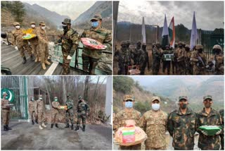 Indian Army and Pakistan Army exchanged greetings of new year