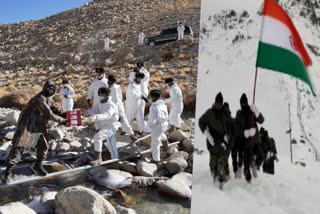 India China Army Exchange Sweets along LAC