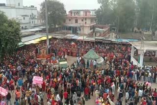 Devotees Offer Prayers at Thave Temple of Gopalganj