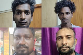 four persons arrested on vyasarpadi burglary issue