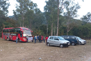 Visitors at Susunia Hill