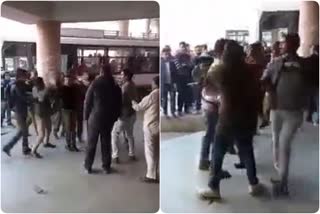 Fight at Mandi Bus Stand