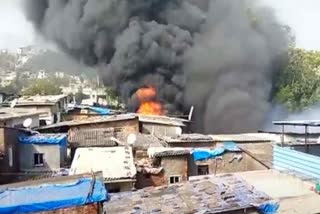 Fire breaks out a godown in Ghatkopar area of Mumbai; eight fire engines rushed to the spot