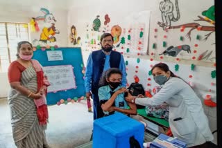 Children Vaccination started in Korba