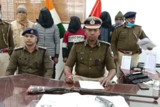मुजफ्फरपुर में लूटेरा गिरोह के तीन बदमाश गिरफ्तार
