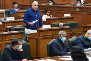 delhi assembly manish sisodia introduces bill for delhi teachers university