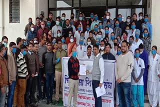 protest of doctors in mp