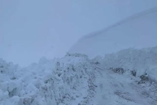 Fresh snowfall in Lahaul Spiti of Himachal Pradesh