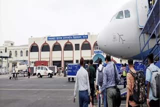 पटना एयरपोर्ट पर कोहरे का असर