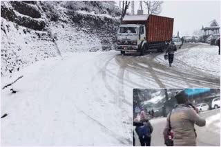 Shimla Police alert on snowfall