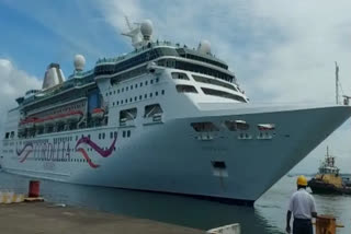 The Cordelia cruise liner anchored at a passenger terminal in Ballard Pier in South Mumbai at around 6.30 pm on Tuesday. A team of the Brihanmumbai Municipal Corporation (BMC) and police personnel have reached the spot.