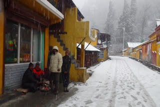 Heavy snowfall in harsil valley