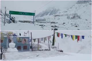 snowfall in lahaul spiti