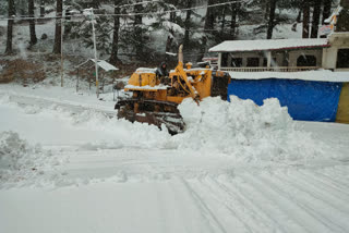 Gangotri Highway closed due to heavy snowfall in Uttarkashi