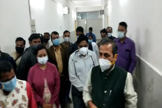 Bilaspur MLA Shailesh Pandey was furious after seeing incomplete preparation of Covid Hospital