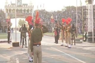 Flag-lowering retreat ceremony