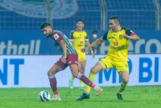 ISL Hyderabad FC vs ATK Mohun Bagan  ISL 2021-22  ISL Score  Indian super league update  മോഹൻ ബഗാൻ ഹൈദരാബാദ് മത്സരം സമനിലയിൽ  ഇന്ത്യൻ സൂപ്പർ ലീഗ്  ഐഎസ്എൽ 2021