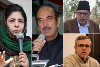 Farooq Abdullah Ghulam Nabi Azad Omar Abdullah Mehbooba Mufti