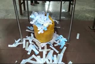 Testing swab stick scattered at Gwalior station