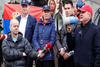 Novak Djokovic  Djokovic's father brother address Belgrade demo  NOVAK DJOKOVIC DENIED ENTRY TO AUSTRALIA  Djokovic Australian open  protest of Djokovic supporters  സെർബിയയിൽ പ്രതിഷേധ റാലിയുമായി ജോക്കോയുടെ ആരാധകർ  നൊവാക് ജോക്കോവിച്ച്  ജോക്കോവിച്ച് ഓസ്ട്രേലിയൻ ഓപ്പണ്‍