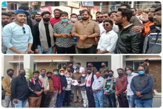 protest against Jawed Habib across MP