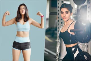 telugu heroines gym photos