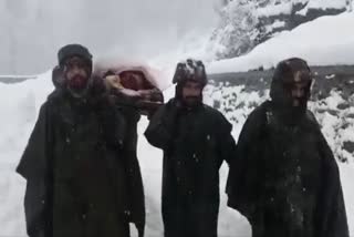 Indian Army evacuation of a pregnant woman