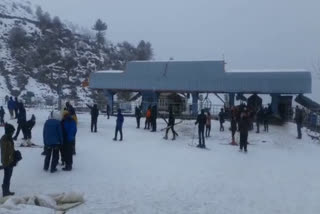 Rain and snowfall in Chamoli