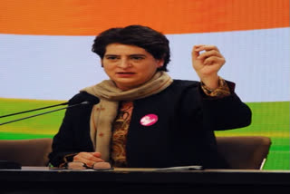 Uttar Pradesh Assembly elections 2022  "Ladki hun Lad sakti hun", Priyanka Gandhi's campaign in UP  Women reservation in Indian Politics  സ്‌ത്രീകള്‍ക്ക് 50 ശതമാനം സംവരണം വേണമെന്ന് പ്രിയങ്ക ഗാന്ധി  യു പി തെരഞ്ഞെടുപ്പില്‍ പ്രിയങ്ക ഗാന്ധി