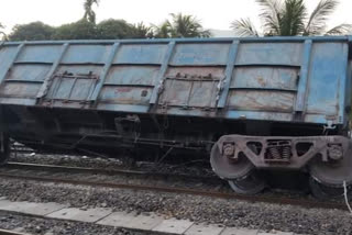 Freight train Crash on Lumding-Silchar railway line at Dima Hasao