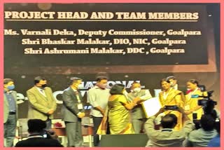 Kokrajhar DC Barnali Deka awarded gold medal for project goalmart