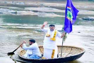 Congress launches walk for water rally in Karnataka  Karnataka covid guidelines to avoid crowding  Mekedatu padayatra would cover 168 kms  കാവേരി നദിക്ക് കുറുകെ ബാലൻസിങ് റിസർവോയർ  ബെംഗളൂരുവിന്‍റെ കുടിവെള്ള പ്രശ്‌നം  കോണ്‍ഗ്രസ്‌ വാക്ക് ഫോർ വാട്ടർ റാലി