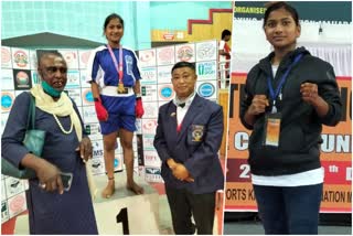 Mysore girl won the gold medal in kickboxing