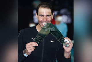 Rafael Nadal wins Melbourne Summer Set trophy, Nadal beats Maxime Cressy, Rafael Nadal, Maxime Cressy