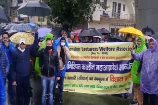 Extended lecturer protest in Panchkula
