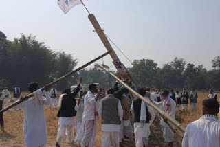 Lai khuta set up of Srimanta Sankardev Sangha annual conference