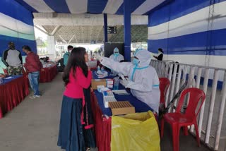 Corona test of passengers at Ranchi airport