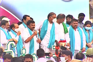 Harish rao on Central Govt: ''జై కిసాన్‌' నినాదాన్ని నై కిసాన్‌గా మార్చింది భాజపా'