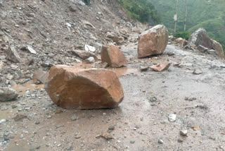 Landslide on Chandigarh Manali NH