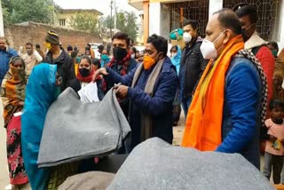 distributed blankets in Ranchi