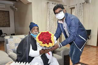 CM Hemant Soren celebrated his father Shibu Soren birthday