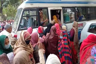 Anganwadi workers protest Haryana