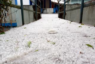 Hailstorm at Darjeeling