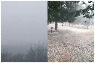 hailstorm in Balrampur