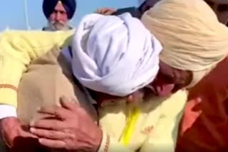 AFTER 74 YEARS OF PARTITION 2 BROTHERS MET AT KARTARPUR SAHIB