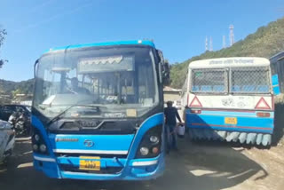 HRTC buses closed in hamirpur