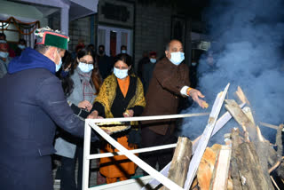 CM Jairamcelebrated Lohri in Shimla