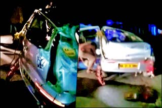 many person killed in road accident at Davanagere  road accident in Davanagere  Car collision to divider in Davanagere  Davanagere accident news  ಭೀಕರ ರಸ್ತೆ ಅಪಘಾತದಲ್ಲಿ ಹಲವರು ಸಾವು  ದಾವಣಗೆರೆ ಭೀಕರ ರಸ್ತೆ ಅಪಘಾತದಲ್ಲಿ ಹಲವರು ಸಾವು  ದಾವಣಗೆರೆಯಲ್ಲಿ ಭೀಕರ ರಸ್ತೆ ಅಪಘಾತ  ದಾವಣಗೆರೆಯಲ್ಲಿ ಡಿವೈಡರ್​ಗೆ ಡಿಕ್ಕಿ ಹೊಡೆದ ಕಾರು  ದಾವಣಗೆರೆ ಅಪಘಾತ ಸುದ್ದಿ